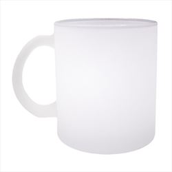 DX8129 15 Oz. Frosted Glass Mug With Full Color Custom Imprint